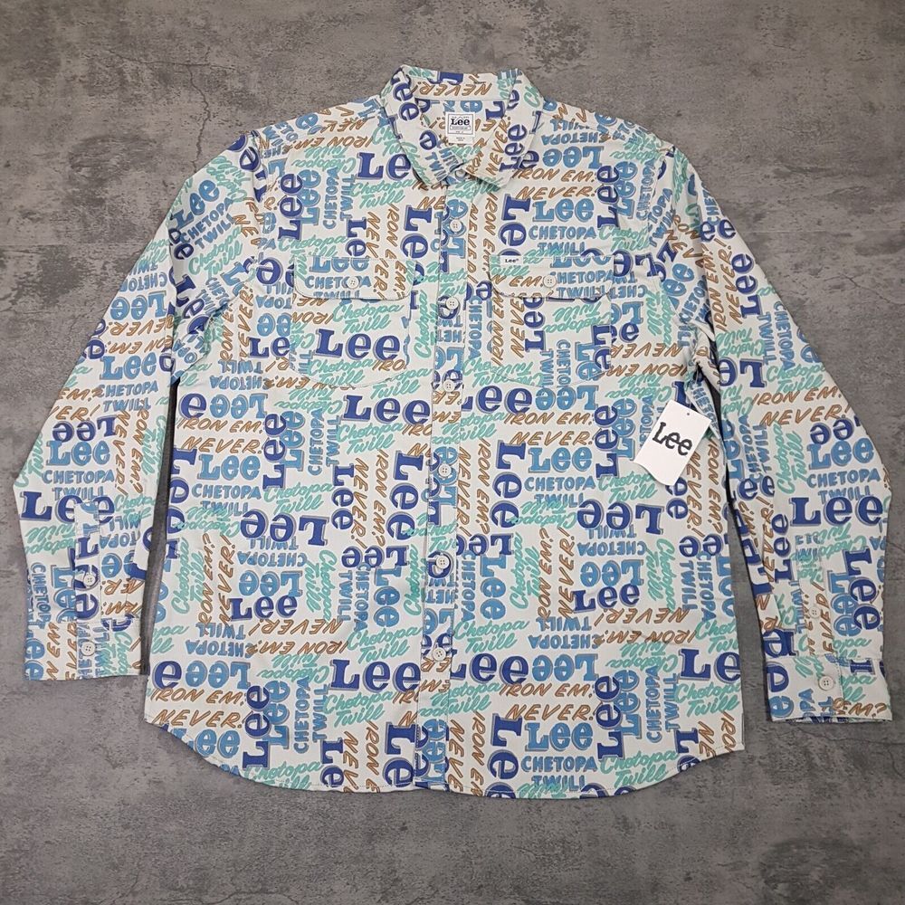 LEE Workwear Heritage Chetopa Twill Logo Print Jacket Mens Size‎ 2XL Muli-color